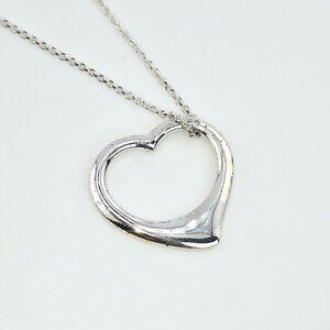 Sterling Silver Open Heart Silhouette Necklace | .925 | Inspired Style | NWOT